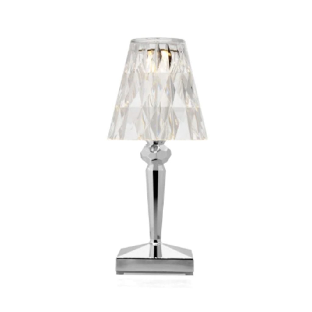 kartell_battery_lampada_da_tavolo_cromato_fronte