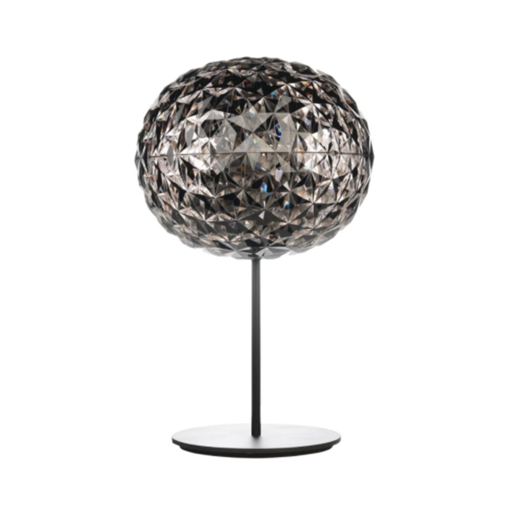 kartell_planet_stelo_lampada_da_tavolo_fumè_fronte