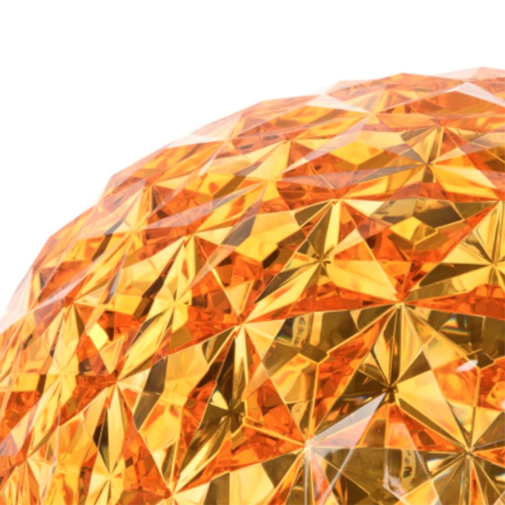kartell_planet_stelo_lampada_da_tavolo_oro_fronte